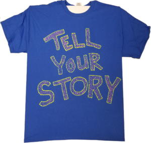 Charles's "Tell Your Story" tee